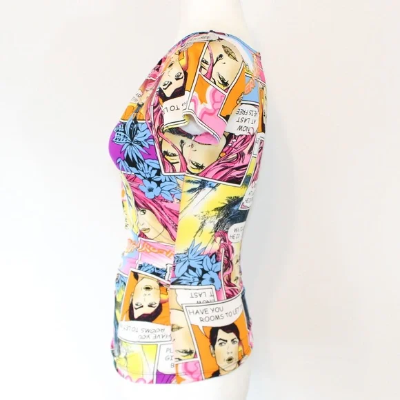 Pop Art Blouse, size S - Picture 3 of 4